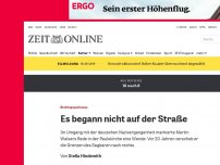 Bild zum Artikel: Rechtspopulismus: Es begann nicht auf der Straße