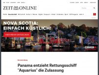 Bild zum Artikel: Seenotrettung: Panama entzieht Rettungsschiff 'Aquarius' die Zulassung