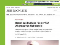 Bild zum Artikel: Yacouba Sawadogo: Bauer aus Burkina Faso erhält Alternativen Nobelpreis