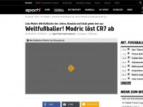 Bild zum Artikel: Modric zum Weltfußballer gekrönt - CR7 geht leer aus