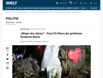 Bild zum Artikel: „Bürger des Jahres“ – Preis für Eltern der getöteten Studentin Maria