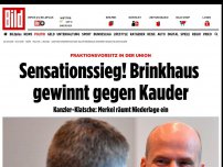 Bild zum Artikel: Kampfabstimmung beendet - Klatsche für Merkel! Brinkhaus gewinnt gegen Kauder