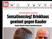 Bild zum Artikel: Kampfabstimmung beendet - Klatsche für Merkel! Brinkhaus gewinnt gegen Kauder