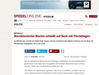 Bild zum Artikel: Mittelmeer: Marokkanische Marine schießt auf Boot mit Flüchtlingen