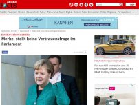 Bild zum Artikel: Sprecher Seibert stellt klar - Merkel stellt keine Vertrauensfrage im Parlament