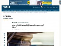 Bild zum Artikel: „Merkel ist jetzt endgültig eine Kanzlerin auf Abruf“