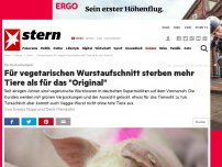 Bild zum Artikel: Ein Rechenbeispiel: Für vegetarischen Wurstaufschnitt sterben mehr Tiere als für das 'Original'