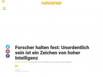 Bild zum Artikel: Forscher halten fest: Unordentlich sein ist ein Zeichen von hoher Intelligenz