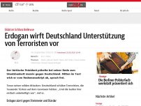 Bild zum Artikel: Wutausbruch von Erdogan bei Präsidenten-Bankett