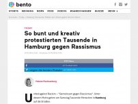 Bild zum Artikel: So bunt und kreativ protestieren in Hamburg Tausende gegen Rassismus