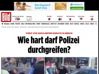 Bild zum Artikel: EInsatz in Berlin eskaliert - Wie hart darf die Polizei durchgreifen?