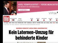 Bild zum Artikel: Behörde verbietet Umzug - Kein Laternen-Umzug für behinderte Kinder