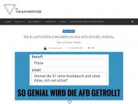 Bild zum Artikel: Die 8 lustigsten Eingaben in das AfD-Spitzel-Portal