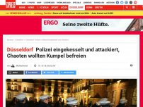 Bild zum Artikel: Düsseldorf: Polizei eingekesselt und attackiert – Chaoten wollten Kumpel befreien