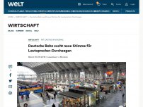 Bild zum Artikel: Deutsche Bahn sucht neue Stimme für Lautsprecher-Durchsagen