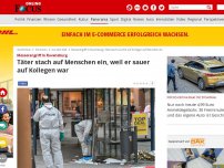 Bild zum Artikel: Messerangriff in Ravensburg - Täter stach auf Menschen ein, weil er sauer auf Kollegen war