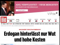 Bild zum Artikel: Was bleibt vom Staatsbesuch? - Erdogan hinterlässt nur Wut und hohe Kosten