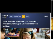 Bild zum Artikel: Erste Periode: Mädchen (11) muss in blutiger Kleidung im Unterricht sitzen bleiben