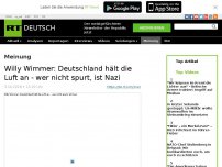 Bild zum Artikel: Willy Wimmer: Deutschland hält die Luft an -  wer nicht spurt, ist Nazi
