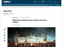 Bild zum Artikel: Migrantenverbände fordern „Tag der deutschen Vielfalt“