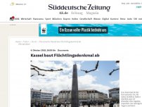 Bild zum Artikel: Documenta: Kassel baut Flüchtlingsdenkmal ab