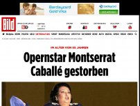 Bild zum Artikel: Im Alter von 85 Jahren - Opernsängerin Montserrat Caballé ist tot