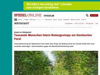 Bild zum Artikel: Kampf um Waldgebiet: Tausende Menschen feiern Rodungsstopp am Hambacher Forst