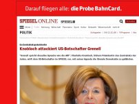 Bild zum Artikel: Ex-Zentralratspräsidentin: Knobloch attackiert US-Botschafter Grenell