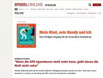 Bild zum Artikel: Wolfgang Schäuble: 'Wenn die SPD irgendwann nicht mehr kann, geht davon die Welt nicht unter'
