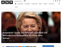 Bild zum Artikel: Aufgedeckt: Ursula von der Leyen verschiebt 200 Millionen Euro Steuergeld in die Firma ihres Sohnes