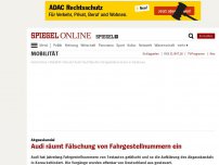 Bild zum Artikel: Abgasskandal: Audi räumt Fälschung von Fahrgestellnummern ein