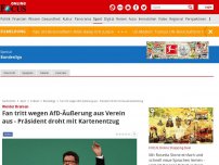Bild zum Artikel: Werder Bremen - Fan tritt wegen AfD-Äußerung aus Verein aus - Präsident droht mit Dauerkartenentzug