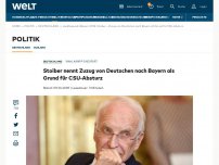 Bild zum Artikel: Stoiber – Zuzug von Deutschen nach Bayern ist Grund für CSU-Absturz