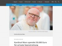 Bild zum Artikel: Kardinal Marx spendet 50.000 Euro für private Seenotrettung