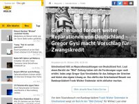 Bild zum Artikel: Griechenland fordert weiter Reparationen von Deutschland - Gregor Gysi mach Vorschlag für Zwangskredit