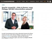 Bild zum Artikel: Strache verspricht: „Gehe in Karenz, wenn Philippa 900.000 Unterschriften sammelt“