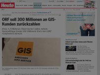 Bild zum Artikel: Sammelklage: ORF soll 300 Millionen an GIS-Kunden zurückzahlen