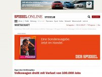 Bild zum Artikel: Ärger über EU-Klimapläne: Volkswagen droht mit Verlust von 100.000 Jobs