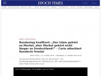 Bild zum Artikel: Bundestag knallhart: „Der Islam gehört zu Merkel, aber Merkel gehört nicht länger zu Deutschland!“ – Curio attackiert Kanzlerin frontal