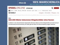 Bild zum Artikel: Wien: 220.000 Mieter bekommen Klingelschilder ohne Namen