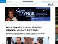 Bild zum Artikel: Martin Sonneborn kommt als Hitler-Attentäter und narrt Björn Höcke
