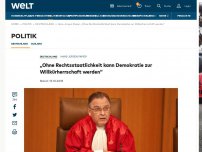 Bild zum Artikel: „Ohne Rechtsstaatlichkeit kann Demokratie zur Willkürherrschaft werden“