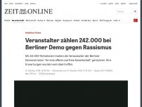 Bild zum Artikel: Unteilbar-Demo: 150.000 bei Berliner Kundgebung gegen Rassismus