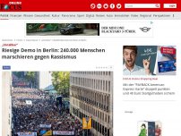 Bild zum Artikel: „Unteilbar“ - Riesige Demo in Berlin: 150.000 Menschen marschieren gegen Rassismus