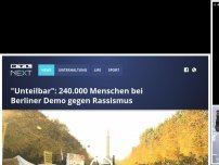 Bild zum Artikel: 'Unteilbar': 150.000 Demonstranten ziehen gegen Rassismus durch Berlin