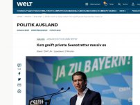 Bild zum Artikel: Kurz greift private Seenotretter massiv an