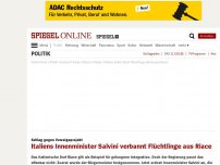 Bild zum Artikel: Schlag gegen Vorzeigeprojekt: Italiens Innenminister Salvini verbannt Flüchtlinge aus Riace