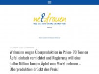 Bild zum Artikel: Wahnsinn wegen Überproduktion in Polen- 70 Tonnen Äpfel einfach vernichtet und Regierung will eine halbe Million Tonnen Äpfel vom Markt nehmen – Überproduktion drückt den Preis!