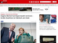 Bild zum Artikel: Angespitzt - Kolumne von Ulrich Reitz - Angela Merkel hat die Bayernwahl verloren - die Große Koalition ist faktisch am Ende