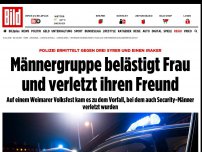 Bild zum Artikel: Polizei ermittelt - Männergruppe belästigt Frau und verletzt ihren Freund